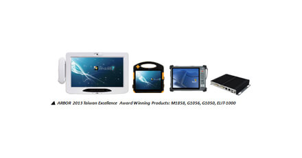ARBOR Four Products Win the 2013 Taiwan Excellence Award
